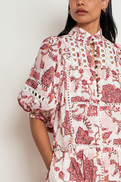 Flutter Dress | Rose Paisley