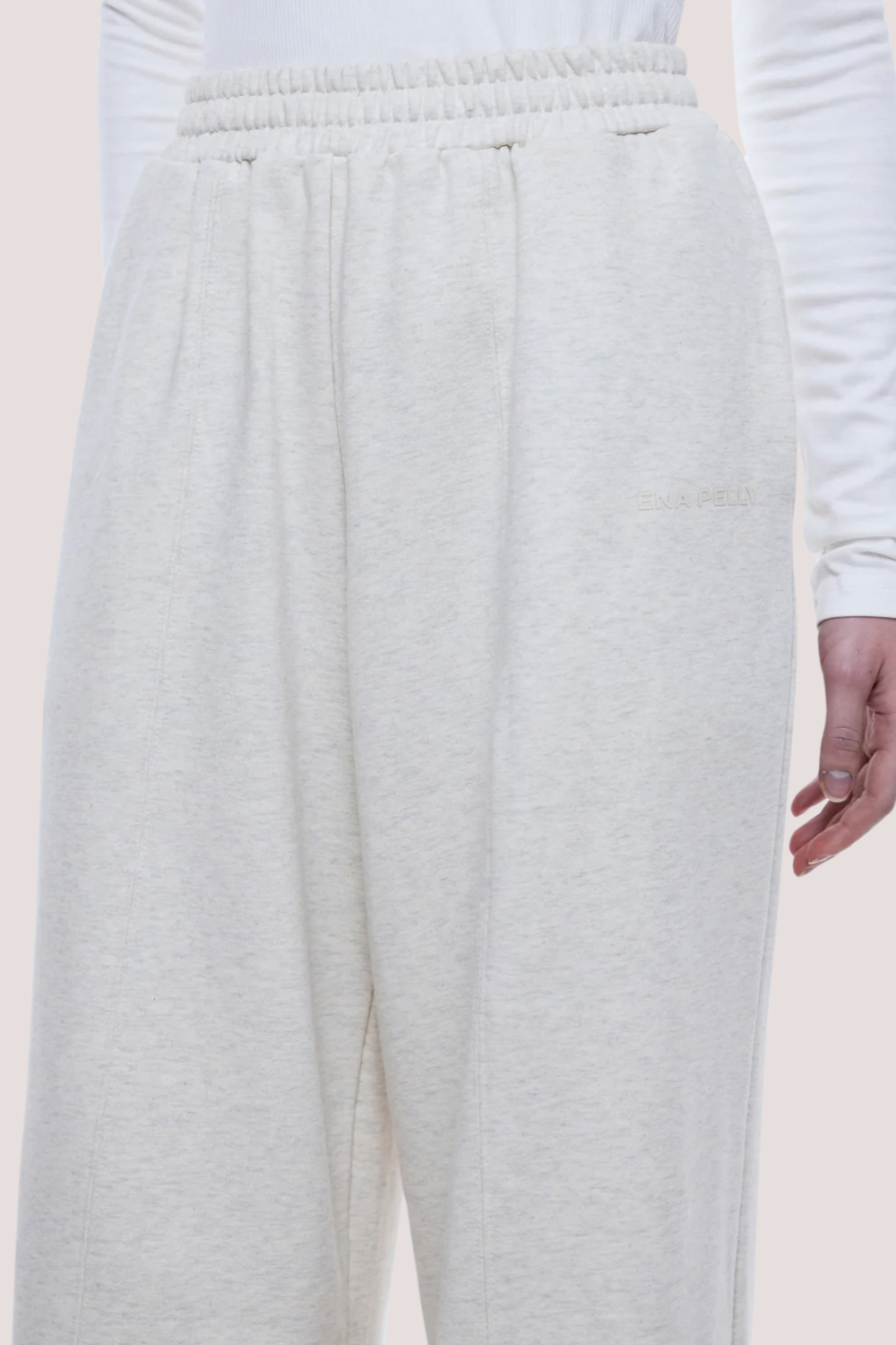 Paris Terry Track Pant | Oat Marle