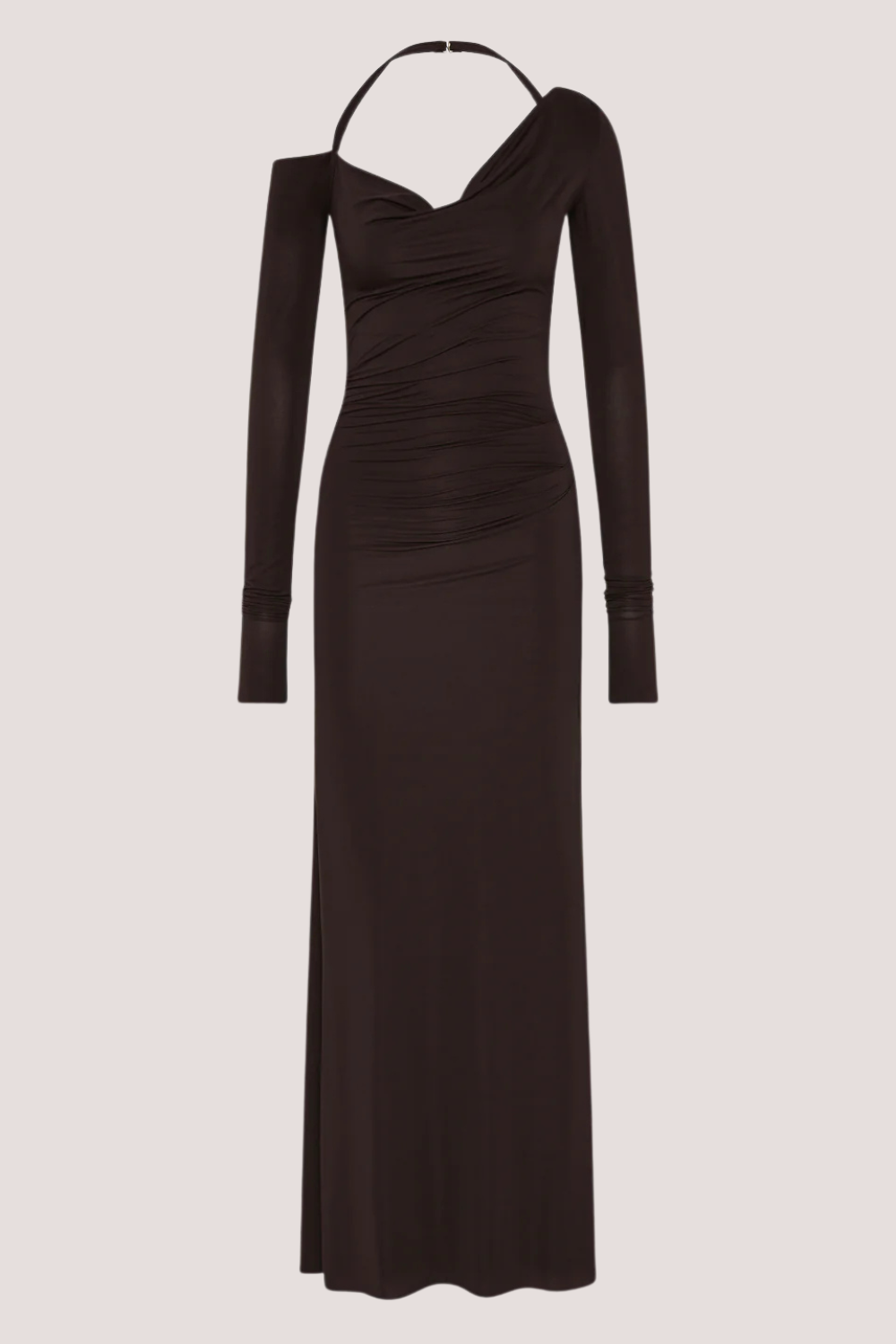 Court L/S Maxi Dress | Dark Chocolate