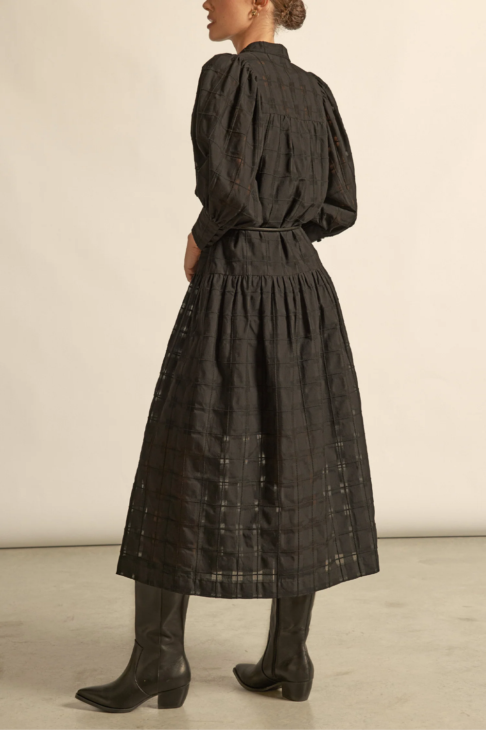 Vesper Dress | Black Check