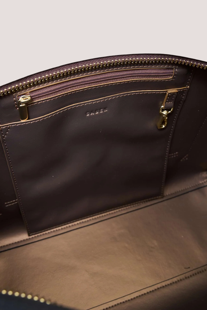 Tabby Shoulder Bag | Black + Bronze