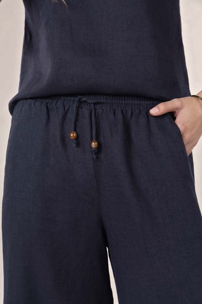 Lugano Pant | Navy/White
