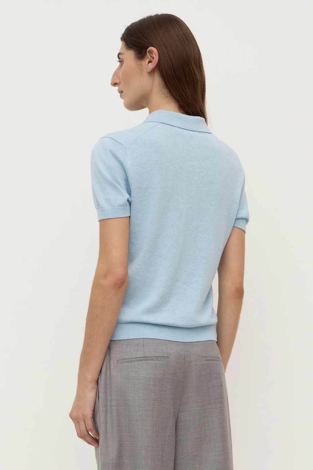 Sloane Cotton Cashmere Polo Salt