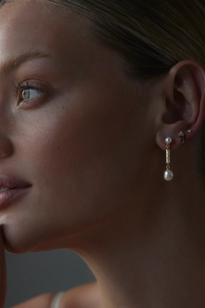 18k Gold Vermeil Endless Devotion Stud Earrings