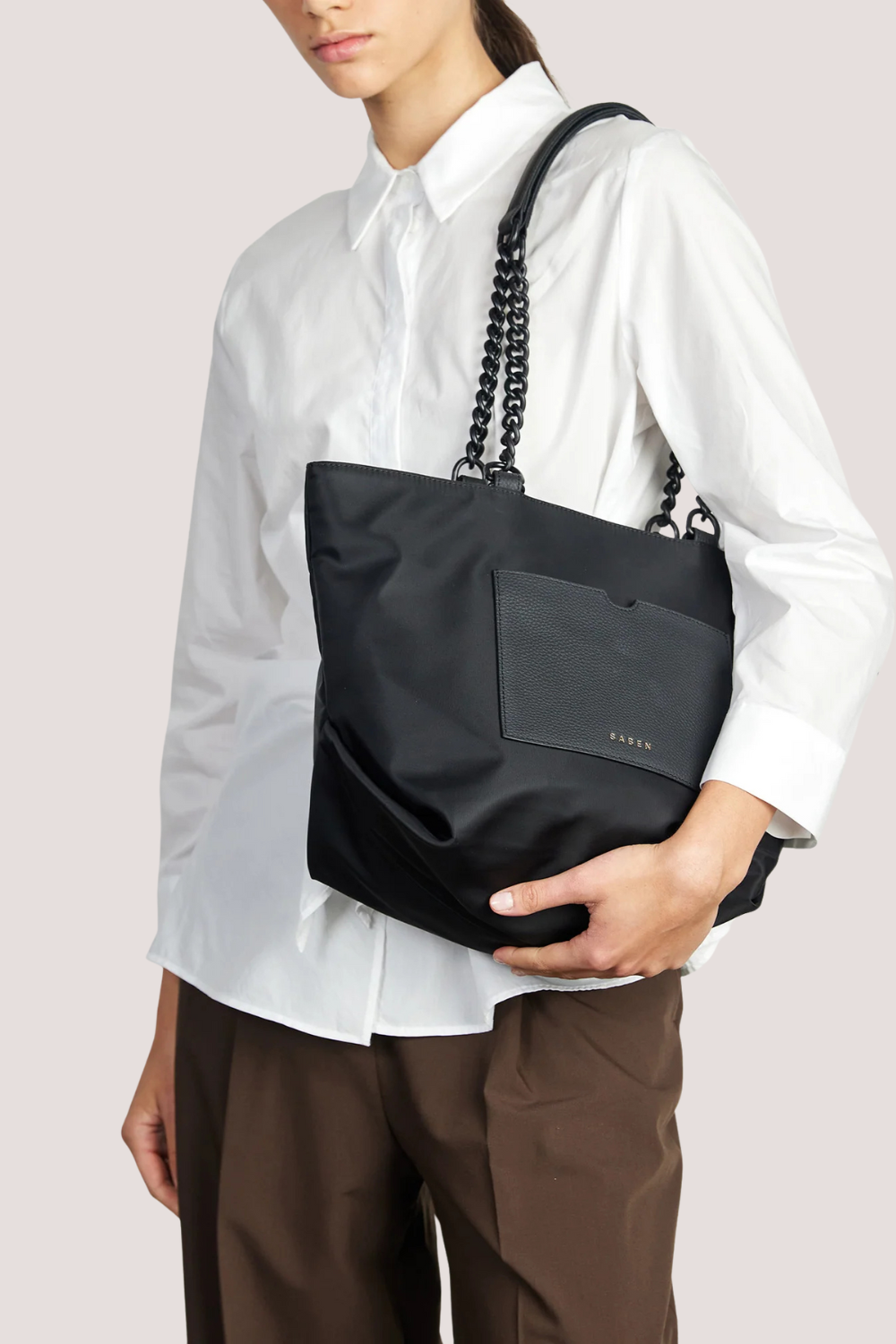 Paris Tote | Black Recycled Nylon