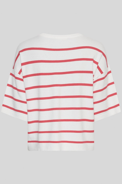 MSCH Geanine Rachelle 2/4 Pullover | Egret/Rose Red