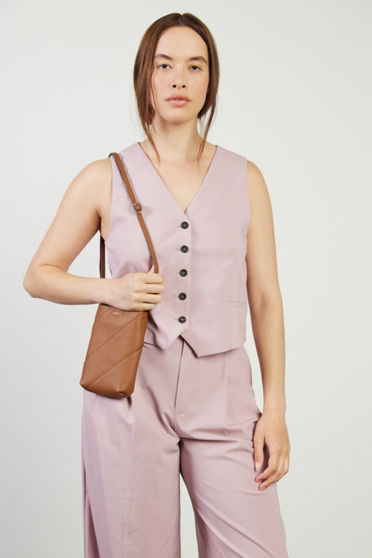 Maggie Crossbody | Tan Bias