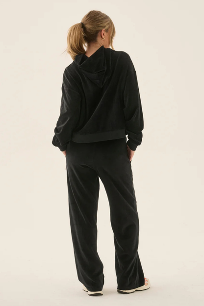 AJ Velour Hoodie | Noir