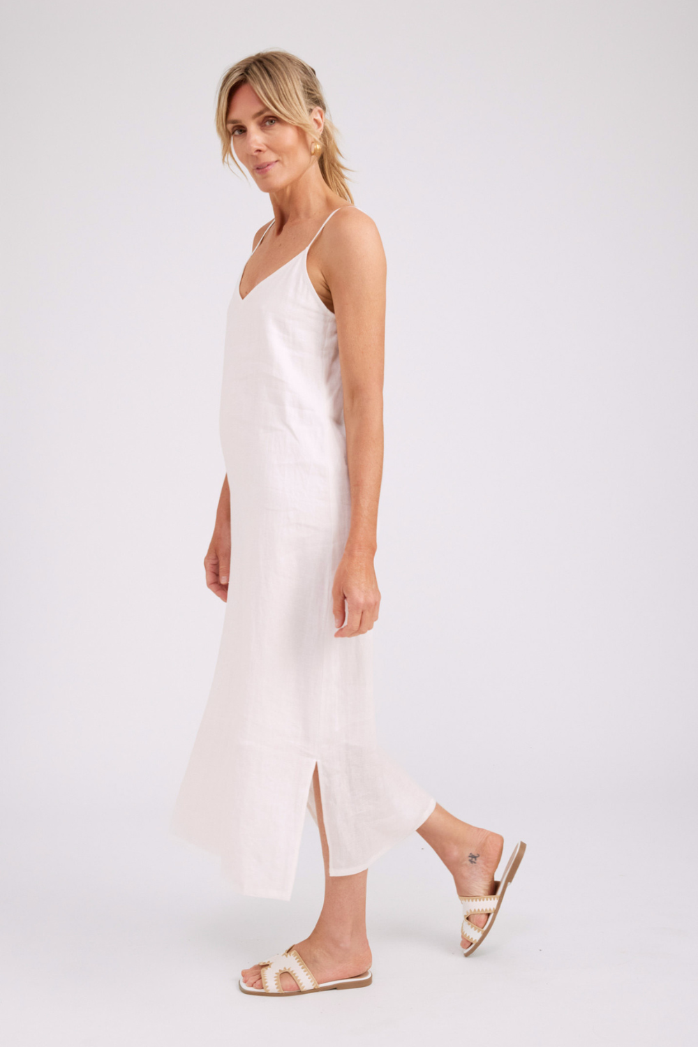 Studio Tank Maxi Dress | White