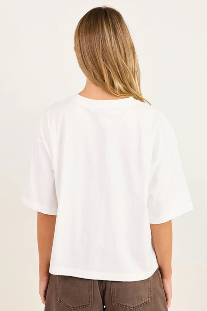 Cohesion White Oversized Boxy SS Tee