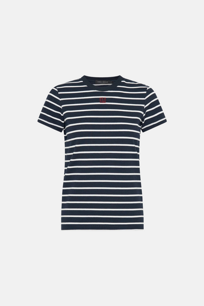 Sora Tee | Navy/White Stripe