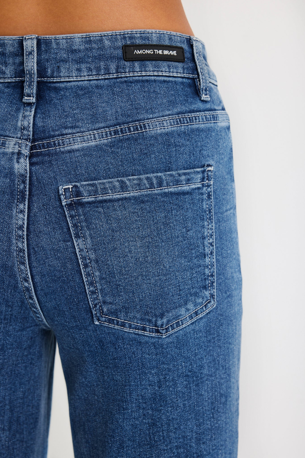Zoey Mineral Blue High Rise Wide Leg Pocket Jean