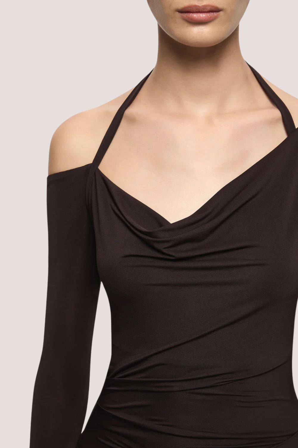 Court L/S Maxi Dress | Dark Chocolate