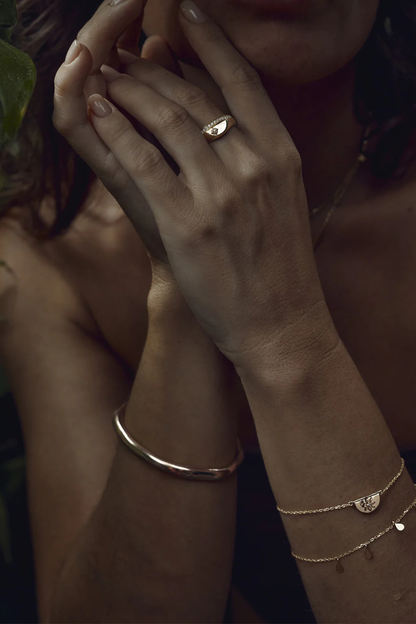 18k Gold Vermeil With Love Ring