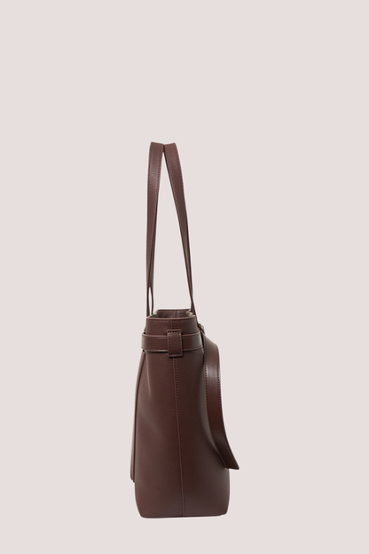 Tabby Shoulder Bag | Black + Bronze
