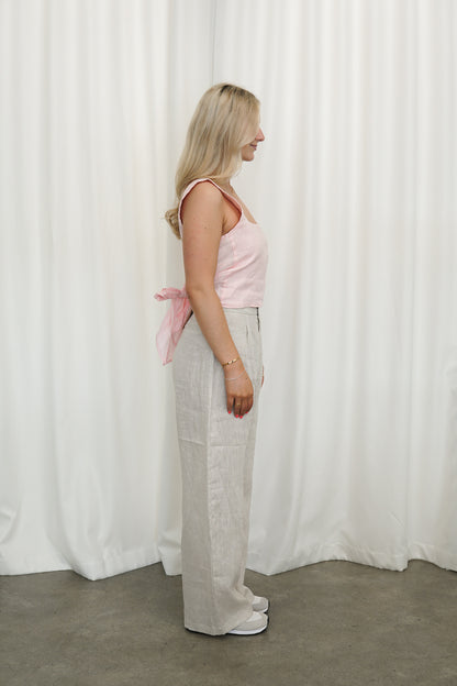 Dani Pants | Sand Linen