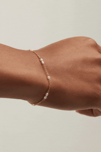 18k Gold Vermeil Serene Dreams Pearl Bracelet