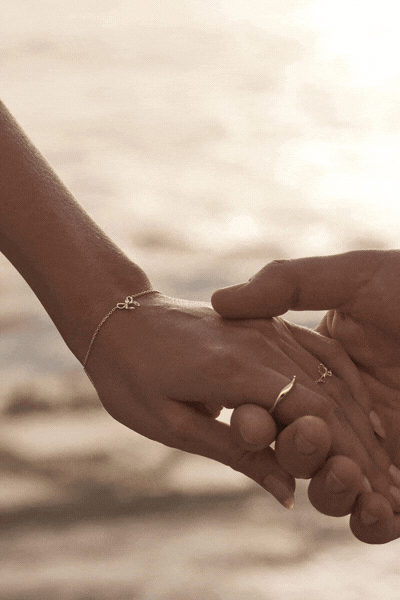 18k Gold Vermeil Forever More Bow Bracelet