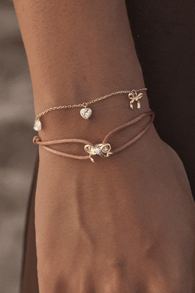 18k Gold Vermeil Forever Yours Charm Bracelet