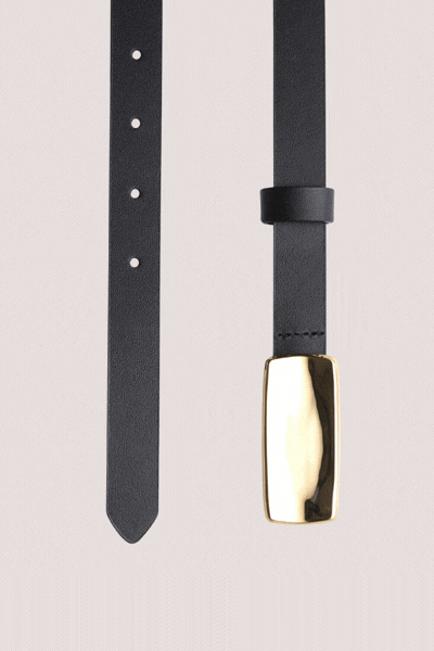 Plate Belt | Noir/Gold
