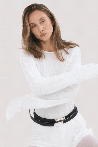 Snail Belt | Noir/Silver