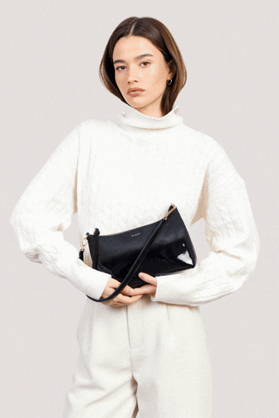 Haven Shoulder Bag | Black Dipped