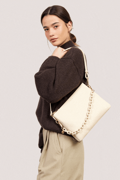 Matilda Crossbody | Vanilla +Tonal Chain