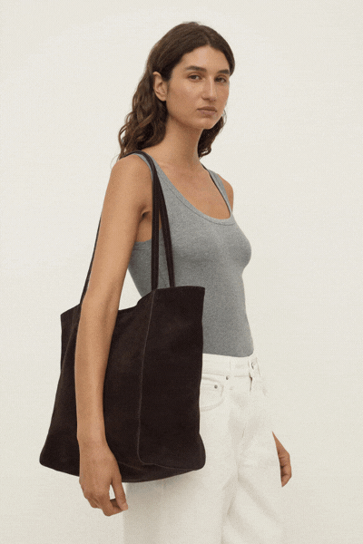 Paige Suede Tote Bag | Ganache