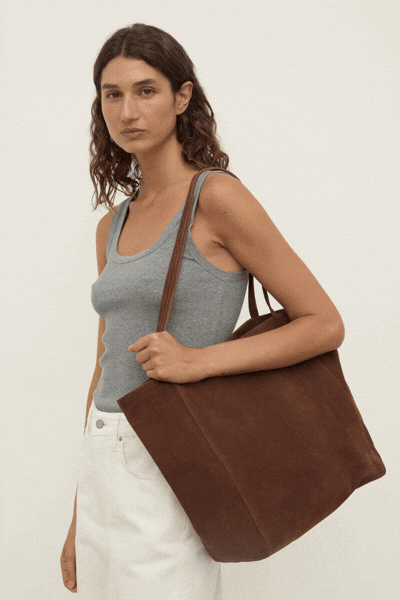 Paige Suede Tote Bag | Amaro