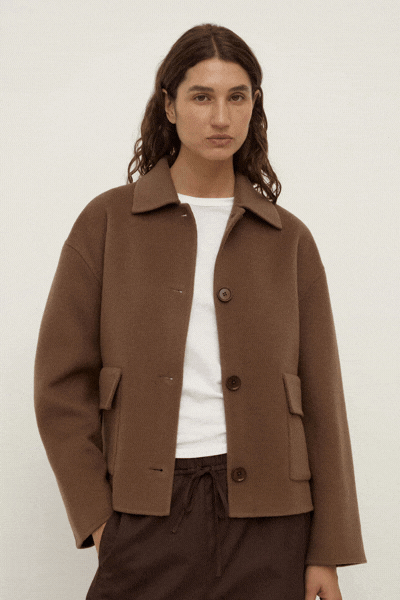 Mya Wool Jacket | Milk Chocolate