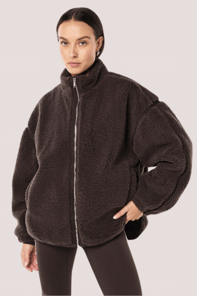 Surge Teddy Jacket | Coffee