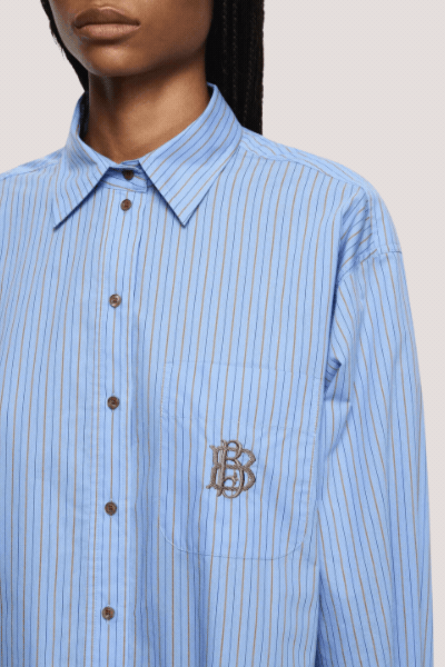 Linus Shirt | Chambray Blue Stripe