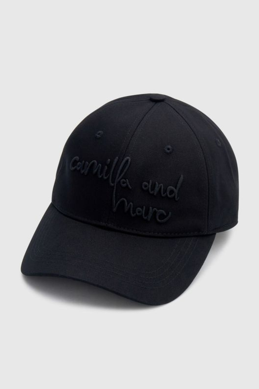 Maren Embroidered Cap | Black