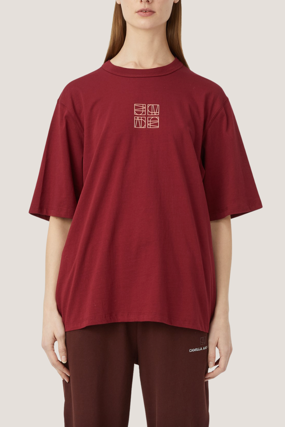 Monica Tee | Burgunday