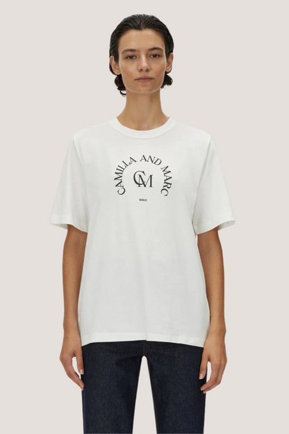 Karine Graphic Tee | Soft White