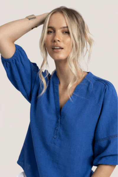 Nixie Blouse | Royal Blue