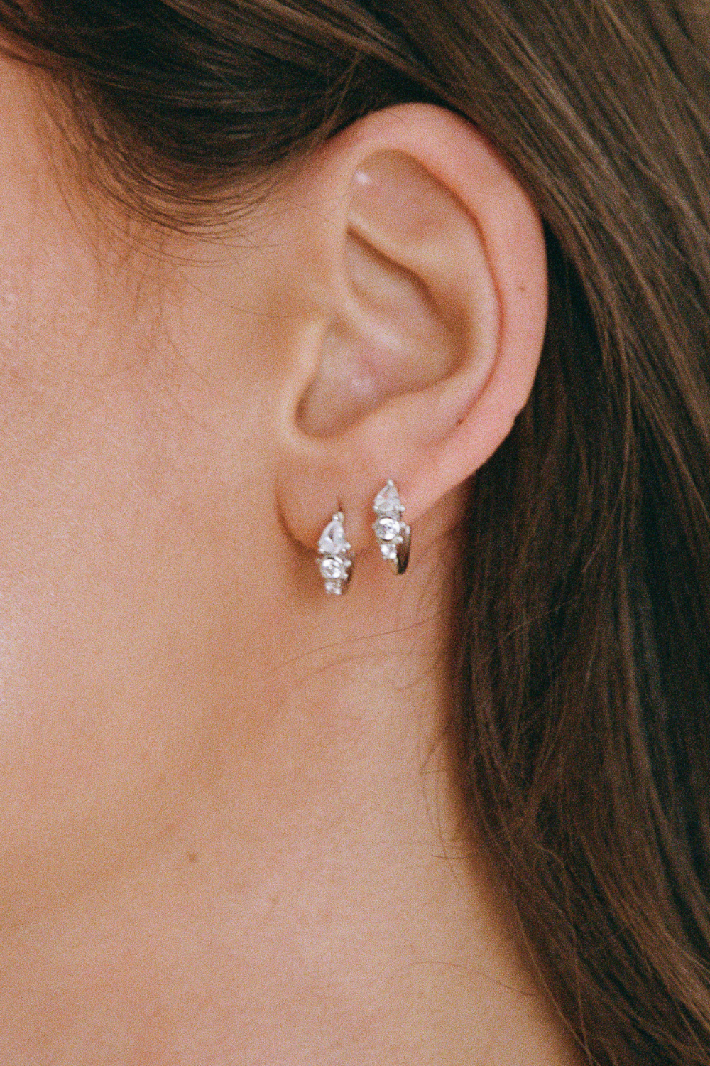 Heirloom Huggies | Silver/Clear