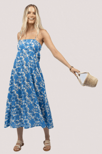 Fleur Sway Dress | Blue Stone