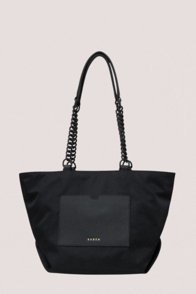 Paris Tote | Black Recycled Nylon