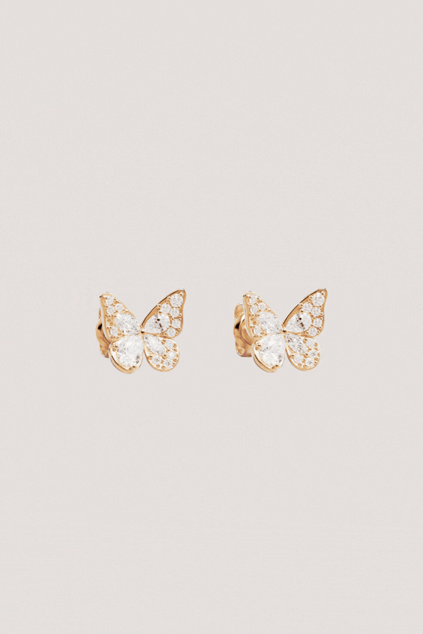 18k Gold Vermeil I Believe, I Become Stud Earrings
