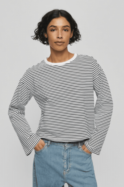 MSCHKrestiane Pullover STP | Egret/Black