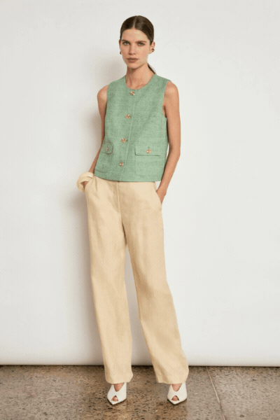 Offset Pant | Eggshell