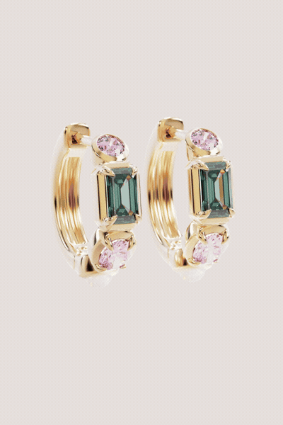18k Gold Plated You Are Infinite Hoops