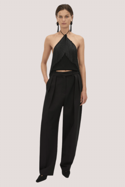 Dune Scarf Top | Black