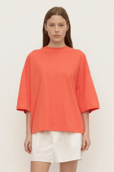 Max Cotton Oversized Tee | Dahlia