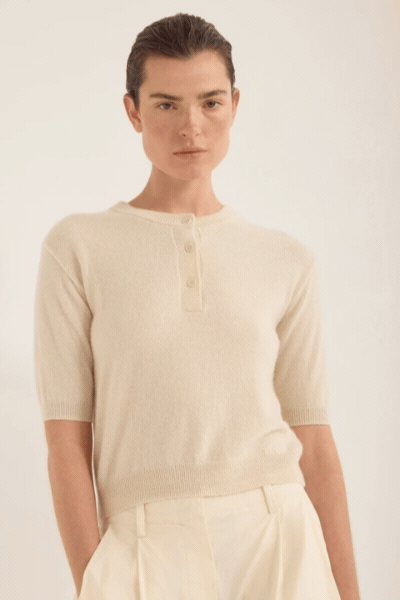Dean Cashmere Sweater | Ante White