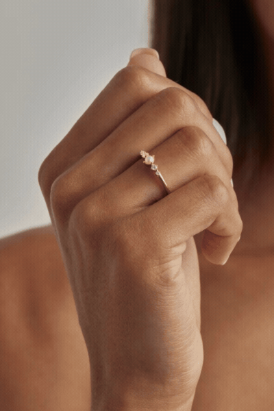 18k Gold Vermeil Sea Foam Ring