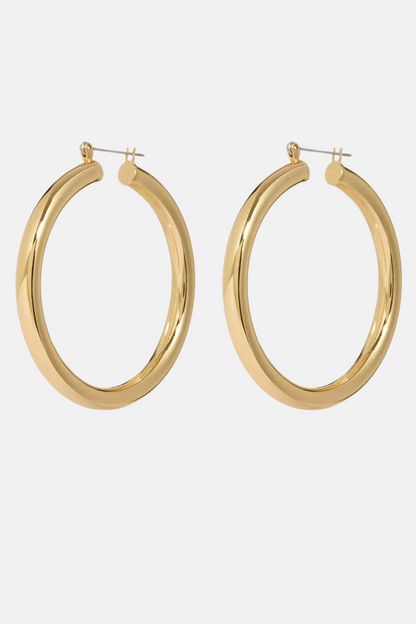 Amalfi Tube Hoops | Gold
