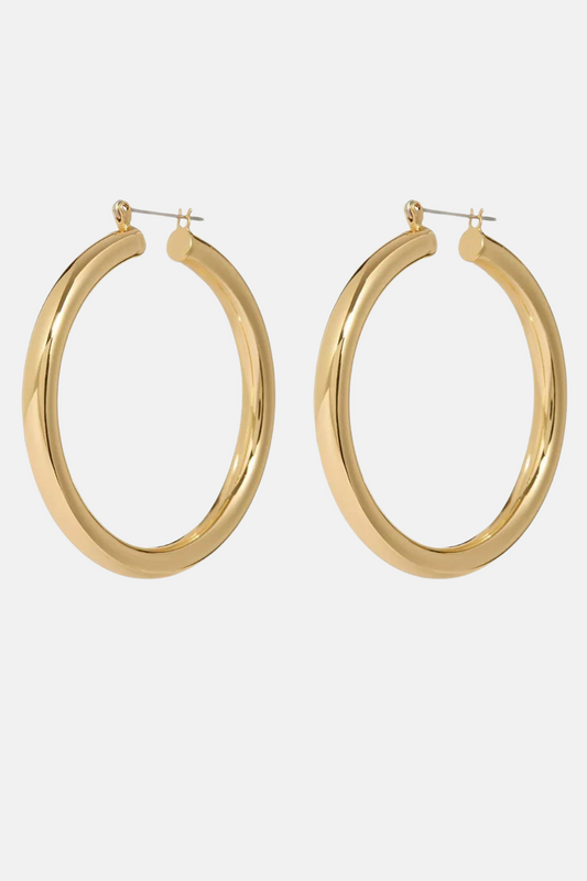 Amalfi Tube Hoops | Gold