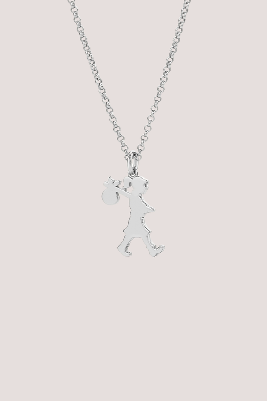 Small Runaway Girl Necklace 45cm | Silver